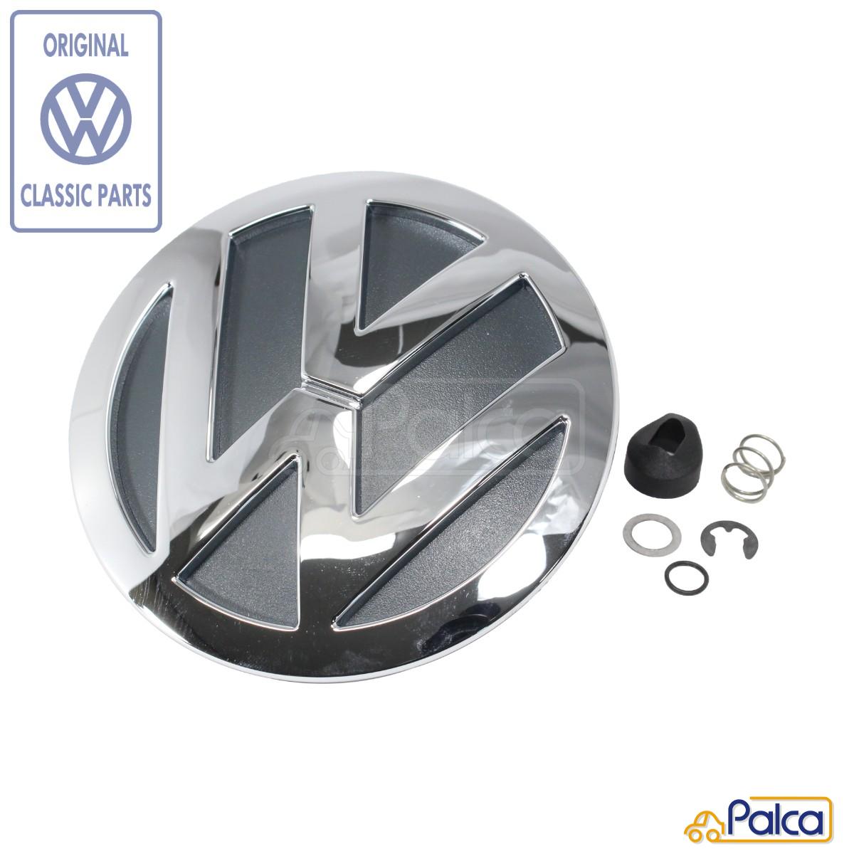 フォルクスワーゲン/VW リア エンブレム ブリリアントクローム/グレー ニュービートル 1999-2005 | US仕様 | 純正品 1C0853630C
