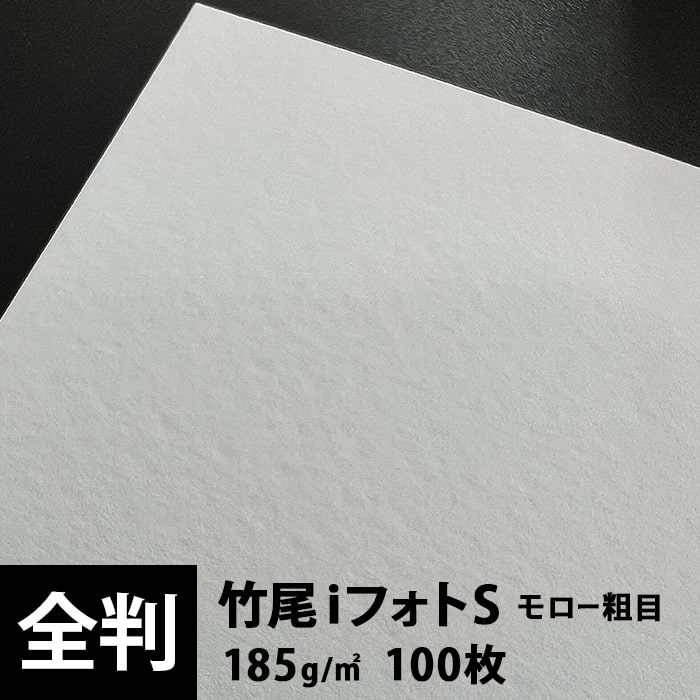 与え 竹尾 iフォトS モロー粗目 185g 全紙サイズ 670×980mm kead.al