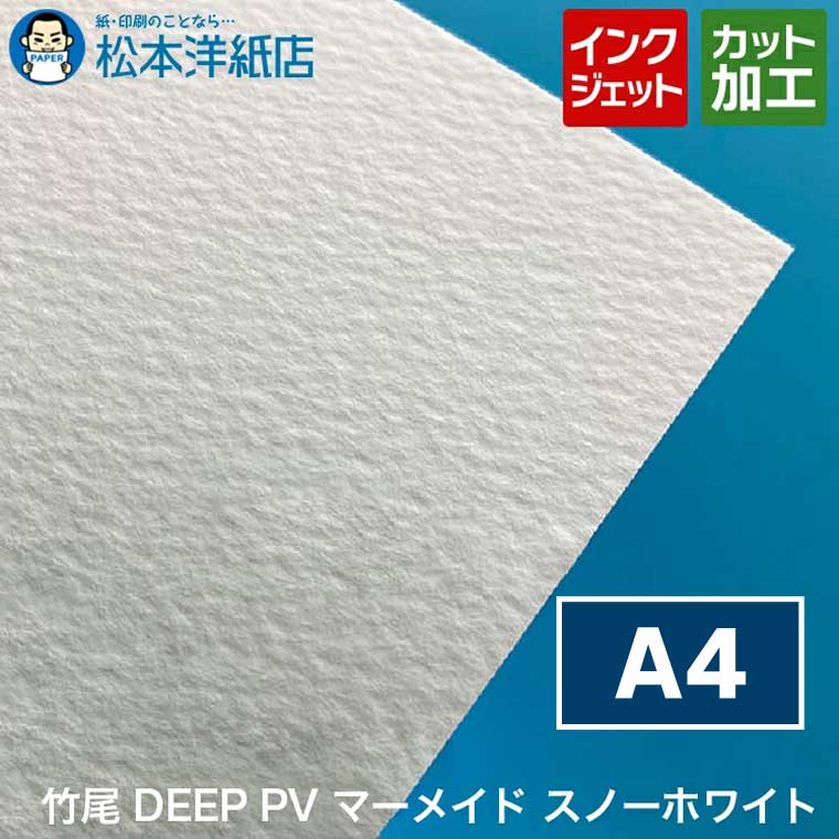 竹尾 DEEP PV マーメイド スノーホワイト A4
