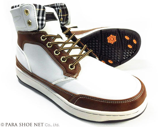 LiBERTO（EDWIN）ハイカットスニーカー（防水・防滑ソール）ホワイト（白）ワイズ3E（EEE）28cm（28.0cm）、29cm（29.0cm）【大きいサイズ（ビッグサイズ）メンズ カジュアルシューズ 紳士靴】｜靴のパラダイス 7,607円