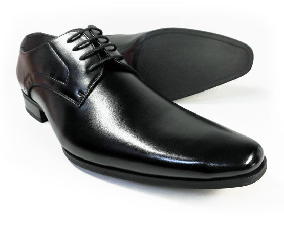 PARASHOE 本革 プレーントゥ ビジネスシューズ 黒 ワイズ（足幅）3E（EEE）27.5cm、28cm（28.0cm）、29cm（29.0cm）、30cm（30.0cm）、31cm（31.0cm）【大きいサイズ（ビッグサイズ）メンズ革靴・紳士靴】｜靴のパラダイス 7,560円