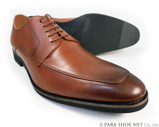 PARASHOE 本革 U心付け 商行為シューズ 赤銅色 ワイズ 4E（EEEE）27.5珊、28珊（28.0珊）、28.5珊、29珊（29.0珊）、29.5珊、30珊（30.0珊）、31珊（31.0珊）、32珊（32.0珊）【大層らしい大きさ（ビッグ大きさ）メンズ 革靴・成人男性靴】