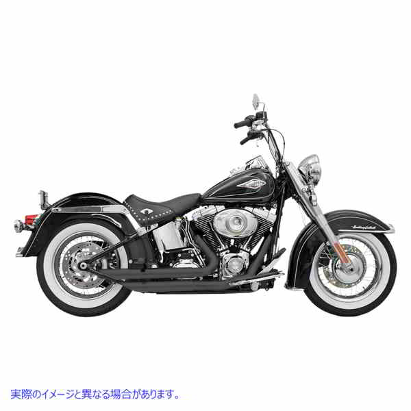 取寄せ FireFlightエキゾースト - ブラック - ソフテイル バッサーニエキゾースト FireFlight Exhaust - Black - Softail 12123B DRAG 18001157｜ハーレーパーツデポ