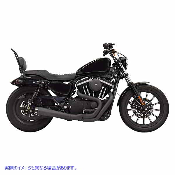 取寄せ ロードレイジエキゾースト - ブラック - 04-20 XL バッサーニエキゾースト Road Rage Exhaust - Black - '04-'20 XL 1X52RB DRAG 18002439
