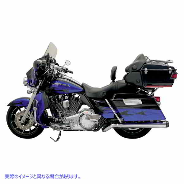 取寄せ メガパワー 擬似マフラー - クローム - 09 - 20 FL バッサーニエキゾースト Mega Power Pseudo Muffler - Chrome - '09 - '20 FL 1F49R DRAG 18010548|ハーレーパーツデポ