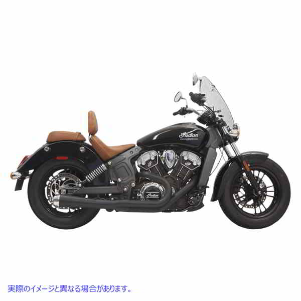 取寄せ 2:1 エキゾースト - ブラック - ショート - スカウト バッサーニエキゾースト 2:1 Exhaust - Black - Short - Scout 8S12JB DRAG 18102353｜ハーレーパーツデポ