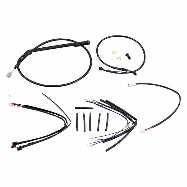 取寄せ ジェイルバーケーブルキット - 12インチハンドルバー - ブラックビニール バーリーブランド Jail Bar Cable Kit - 12 Handlebars - Black Vinyl B30-1252 DRAG 06620722 49,147円