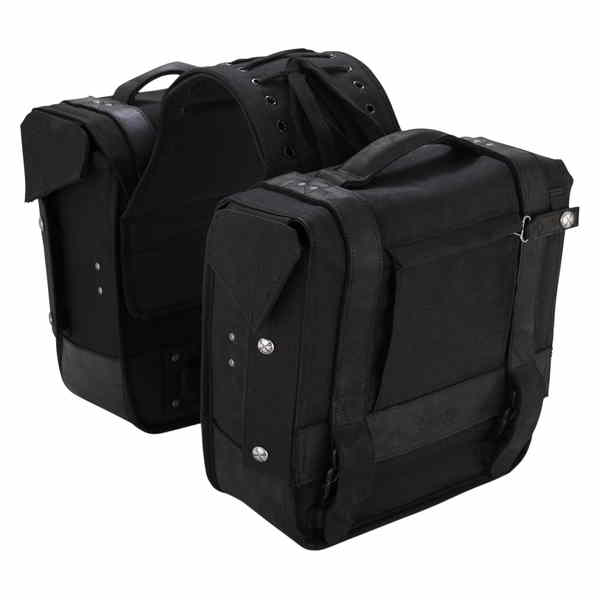 取寄せ スローオーバーサドルバッグ - ブラック バーリーブランド Throw-Over Saddlebag - Black B15-1002B DRAG 35011419｜ハーレーパーツデポ 55,578円