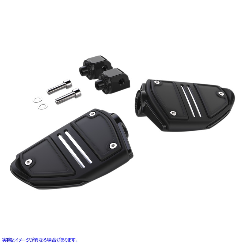 取寄せ ツインレールフットペグ - マウント付き - ブラック - ソフテイル シロ Twin Rail Footpeg - With Mount - Black - Softail 61426 DRAG 16201866|ハーレーパーツデポ