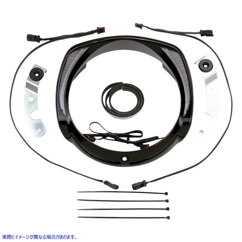 取寄せ ヘッドライトベゼル - ブラック シロ Headlight Bezel - Black 45206 DRAG 20402763
