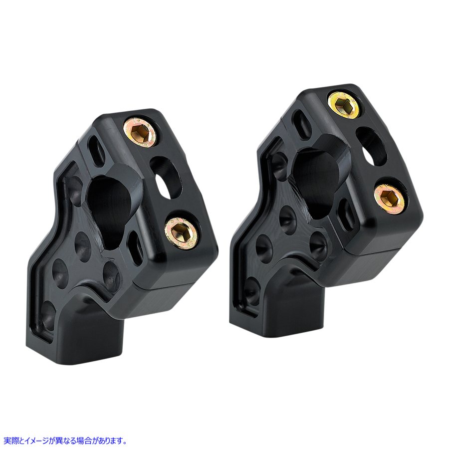 取寄せ プルバックハンドルバーライザー - ブラック ジョーカーマシーン Pullback Handlebar Risers - Black 03-866B DRAG 06020721