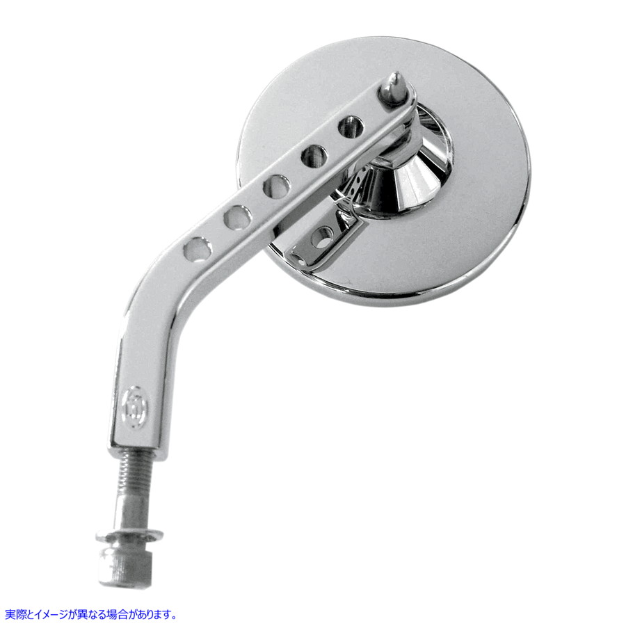 取寄せ ミラー - ViewTech 7 - サイドビュー - 純正 - クローム - 左 ジョーカーマシーン Mirror - ViewTech 7 - Side View - Stock - Chrome - Left 03-017L DRAG 06400302