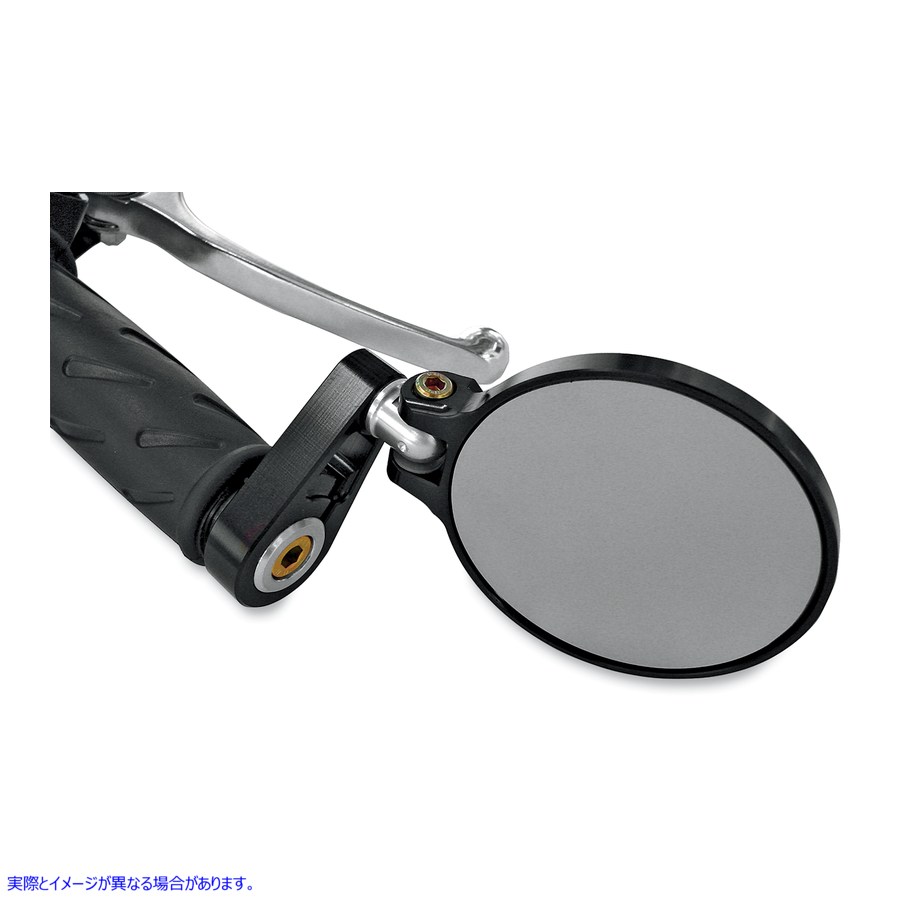 取寄せ ミラー - カフェレーサー - サイドビュー - ラウンド - ブラック - 2-1/4インチ ジョーカーマシーン Mirror - Cafe Racer - Side View - Round - Black - 2-1/4 09-302B DRAG 06400486|ハーレーパーツデポ