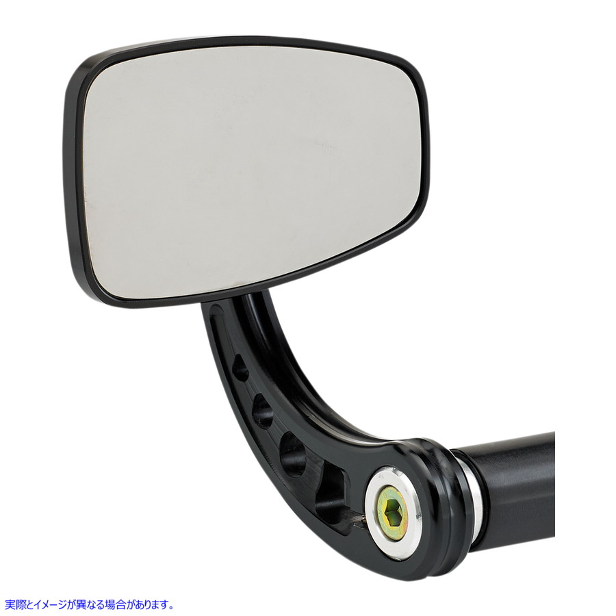 取寄せ ミラー - カフェ - サイドビュー - 長方形 - 黒 - 曲線 ジョーカーマシーン Mirror - Cafe - Side View - Rectangle - Black - Curved 09-314-CB DRAG 06400621