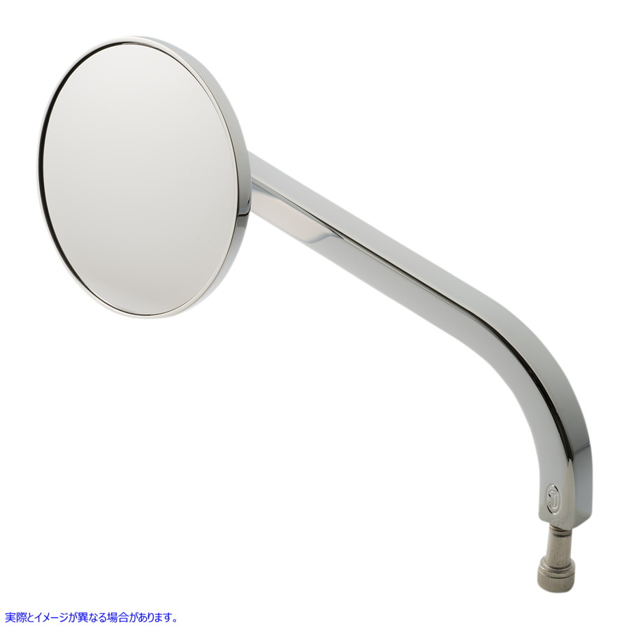 取寄せ ミラー - No.7 スタンダード - サイドビュー - ラウンド - クローム - 左 ジョーカーマシーン Mirror - No. 7 Standard - Side View - Round - Chrome - Left 03-050-3L DRAG 06401507|ハーレーパーツデポ