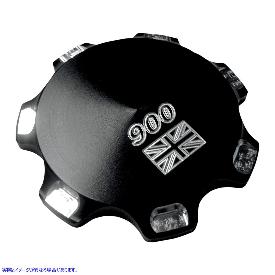 取寄せ ガスキャップ - ブラック - 900 ユニオンジャック ジョーカーマシーン Gas Cap - Black - 900 Union Jack 09-040UB DRAG 07030313｜ハーレーパーツデポ