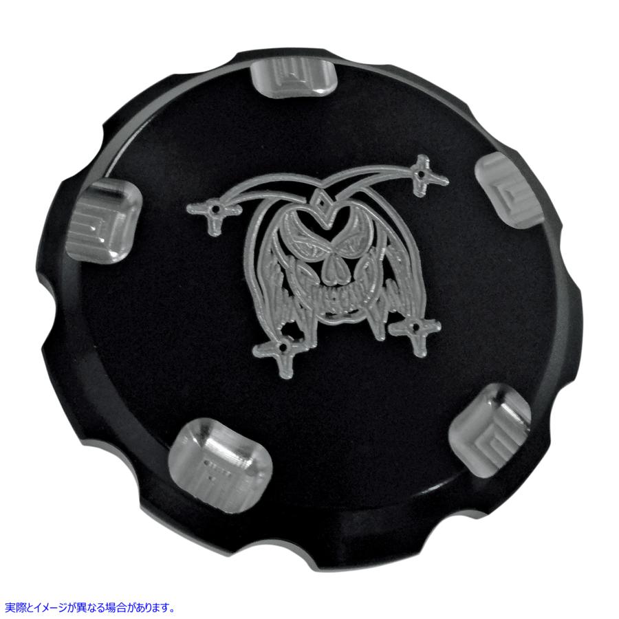 取寄せ ガスキャップ - ジョーカー - ブラック - ハーレーダビッドソン ジョーカーマシーン Gas Cap - Joker - Black - Harley-Davidson 10-441B DRAG 07030352｜ハーレーパーツデポ