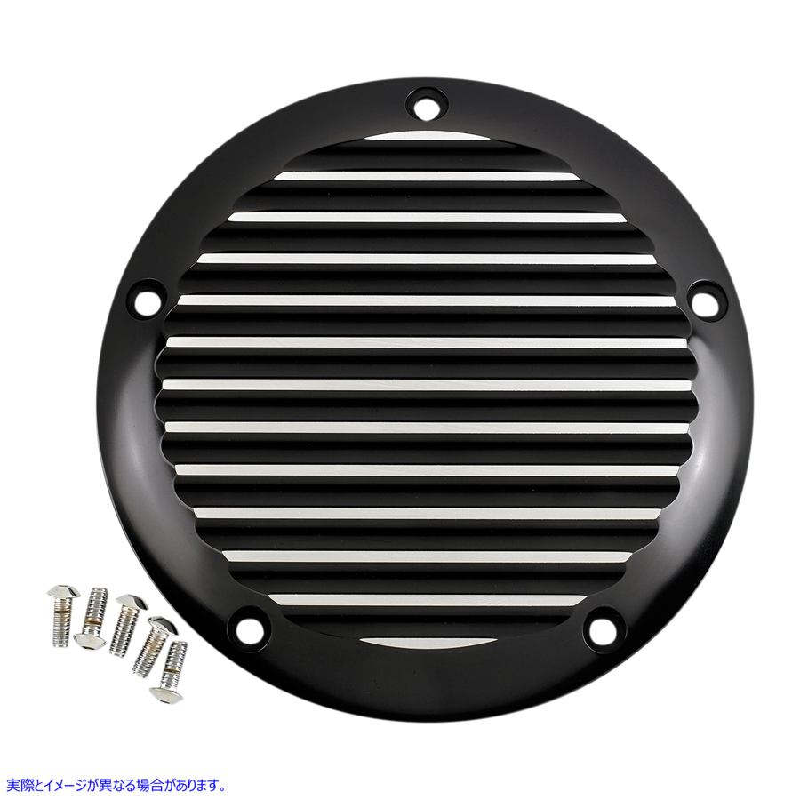 ジョーカー マシーン JOKER MACHINE 06-960-1SB Derby Cover ビレット DERBY COVERS COVER DRBY BLK SLVFI #DRAG SPECIALTIES #11070478