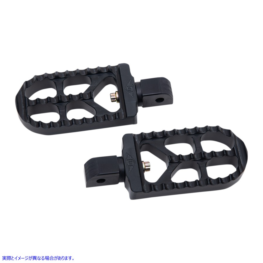 取寄せ 鋸歯状フットペグ - ブラック - ロング ジョーカーマシーン Serrated Footpegs - Black - Long 08-56-7B DRAG 16201902|ハーレーパーツデポ