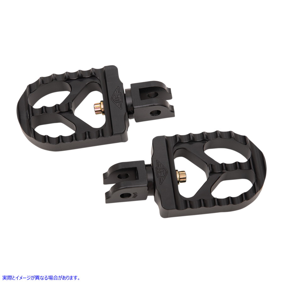 取寄せ 鋸歯状フットペグ - ブラック - ショート ジョーカーマシーン Serrated Footpegs - Black - Short 08-57-6B DRAG 16201904