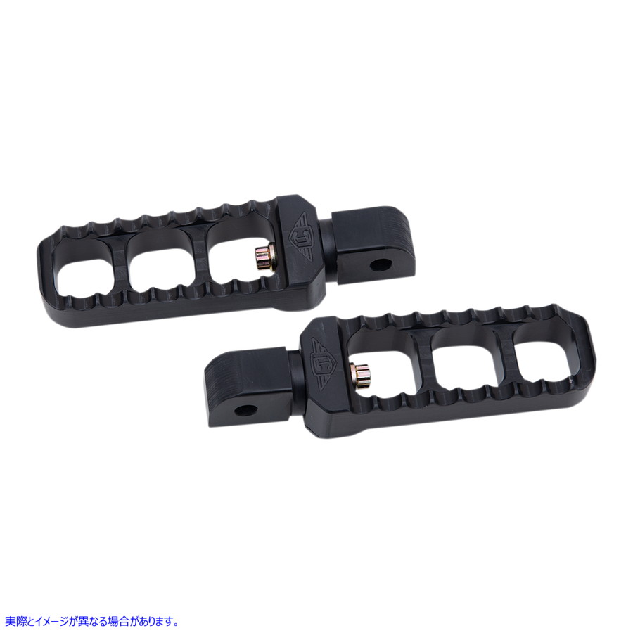 取寄せ 鋸歯状フットペグ - ブラック - ナロー ジョーカーマシーン Serrated Footpegs - Black - Narrow 08-61-7B DRAG 16201910
