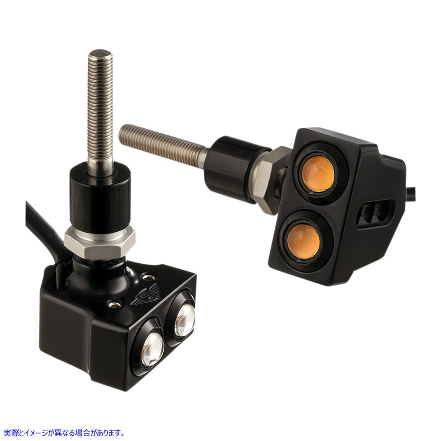 ジョーカー マシーン JOKER MACHINE 05-216B Rat Eye Mirror-Mount Turn Signals - Dual - Black RAT EYE #DRAG SPECIALTIES #20201447