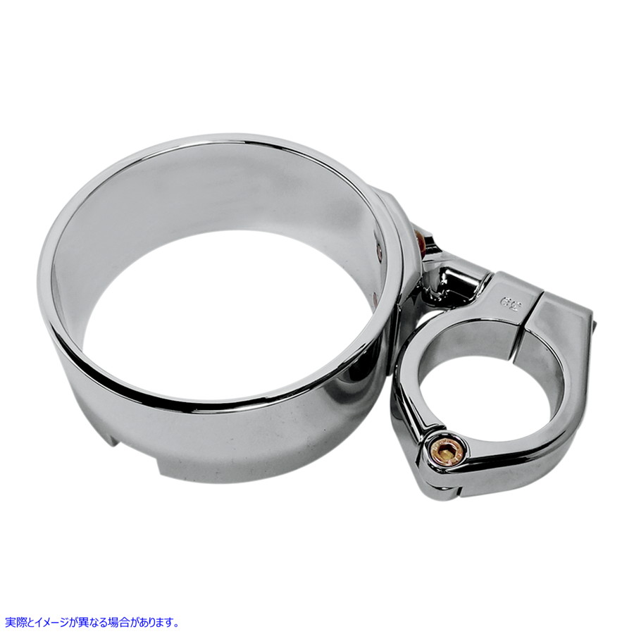 取寄せ スイベルクランプ付きスピードメーターリング - クローム - 39 mmフォークチューブ用 ジョーカーマシーン Speedometer Ring with Swivel Clamp - Chrome - For 39 mm Fork Tube 10-315C DRAG 22100276 25,845円