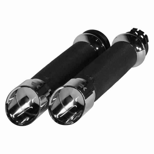 取寄せ グリップ - エッジ - カスタムコンター - ケーブル - クローム クロームワークス Grips - Edge - Custom Contour - Cable - Chrome 500260 DRAG 06302845