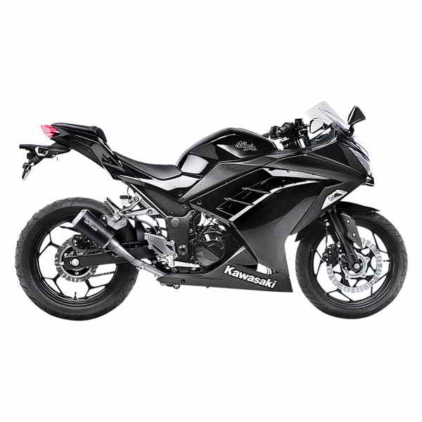 取寄せ LV-10 ブラックエディションマフラー - Ninja 300 レオビンチ LV-10 Black Edition Muffler - Ninja 300 15205BU DRAG 18113486|ハーレーパーツデポ