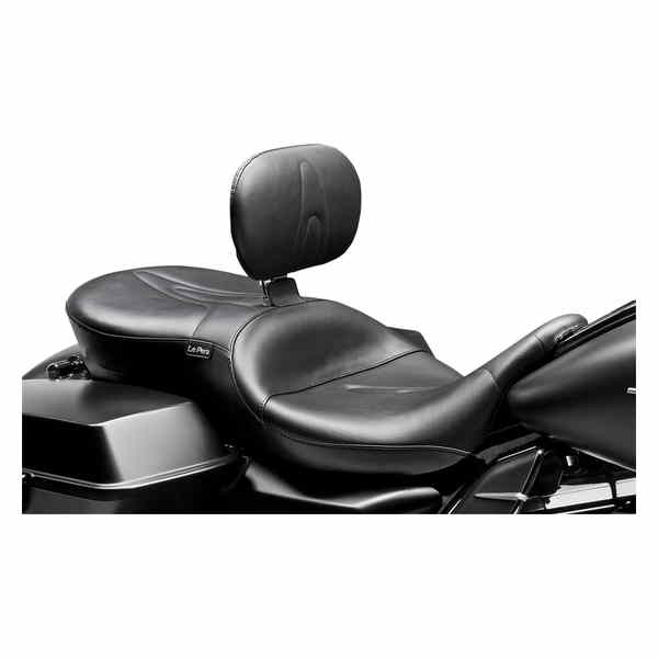 取寄せ RT66 シート - バックレスト付き - ステッチ入り - ブラック - FL 08-23 ラペラ RT66 Seat - With Backrest - Stitched - Black - FL '08-'23 LK-767BR DRAG 08010846｜ハーレーパーツデポ