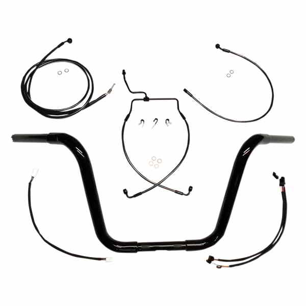 取寄せ ハンドルバー/取り付けキット - ブラックパール マグナム Handlebar/Installation Kit - Black Pearl 48884-214 DRAG 06013936