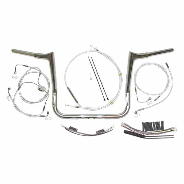 取寄せ ハンドルバーキット - バイキング - 12インチ - スターリングクロマイトIIR マグナム Handlebar Kit - Viking - 12 - Sterling Chromite IIR 38831-412 DRAG 06014407|ハーレーパーツデポ