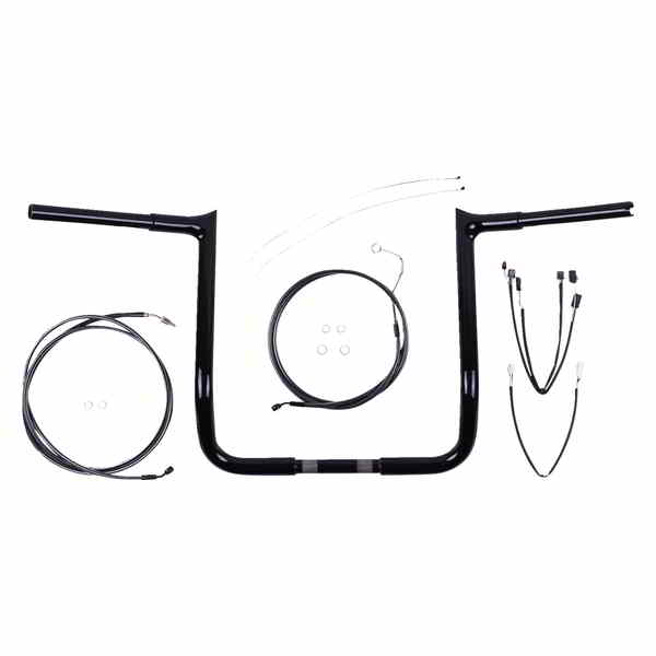 取寄せ ハンドルバーキット - バイキング - 12インチ - ブラックパール マグナム Handlebar Kit - Viking - 12 - Black Pearl? 48888-712 DRAG 06015680