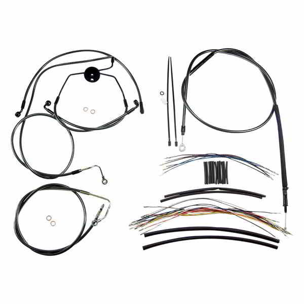 取寄せ コントロールケーブルキット - ブラックパール マグナム Control Cable Kit - Black Pearl? 487321 DRAG 06101023｜ハーレーパーツデポ