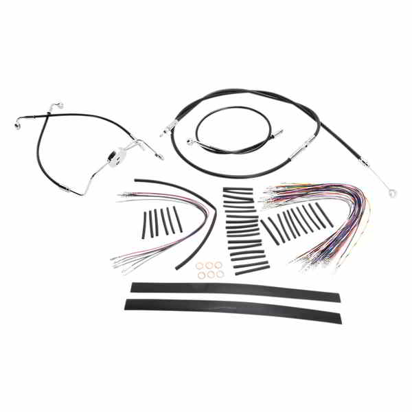 取寄せ コントロールケーブルキット - XR - ブラック マグナム Control Cable Kit - XR - Black 489301 DRAG 06620300｜ハーレーパーツデポ