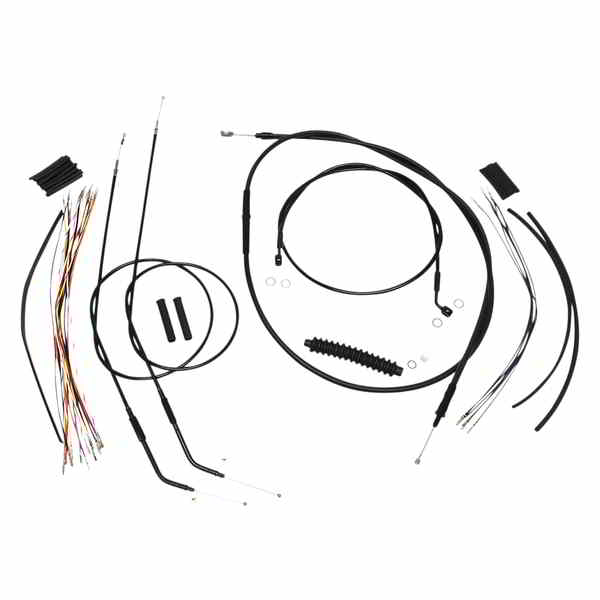 取寄せ コントロールケーブルキット - XR - ブラック マグナム Control Cable Kit - XR - Black 486652 DRAG 06620679｜ハーレーパーツデポ