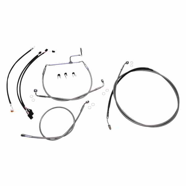 取寄せ コントロールケーブルキット - XR - ステンレススチール/クローム マグナム Control Cable Kit - XR - Stainless Steel/Chrome 589831 DRAG 06620692｜ハーレーパーツデポ