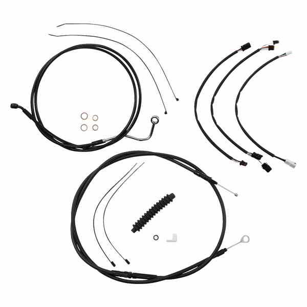 取寄せ コントロールケーブルキット - XR - ブラック マグナム Control Cable Kit - XR - Black 486982 DRAG 06620989