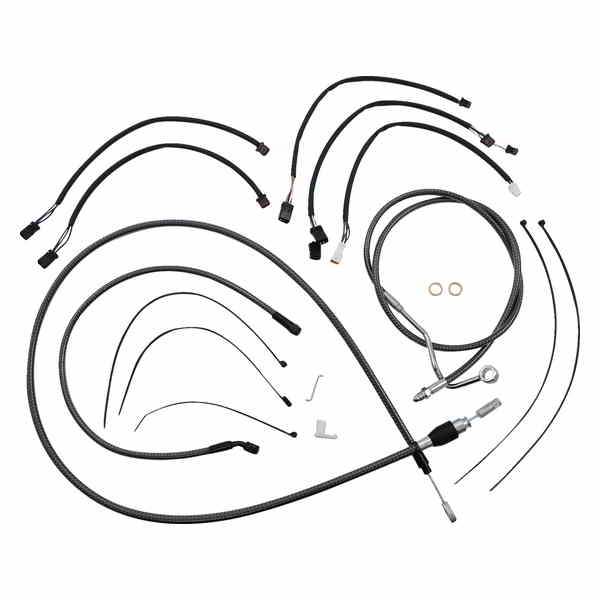 取寄せ コントロールケーブルキット - KARBONFIBR マグナム Control Cable Kit - KARBONFIBR 7871131 DRAG 06621032｜ハーレーパーツデポ