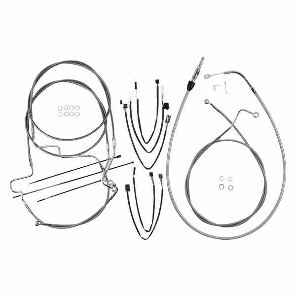 取寄せ コントロールケーブルキット - XR - ステンレススチール/クローム マグナム Control Cable Kit - XR - Stainless Steel/Chrome 5891192 DRAG 06621091|ハーレーパーツデポ