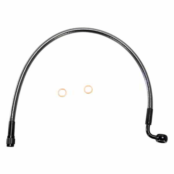 取寄せ ブレーキライン - 10 mm-90° - 19インチ - ブラックパール マグナム Brake Line - 10 mm-90° - 19 - Black Pearl AS47219 DRAG 17414086