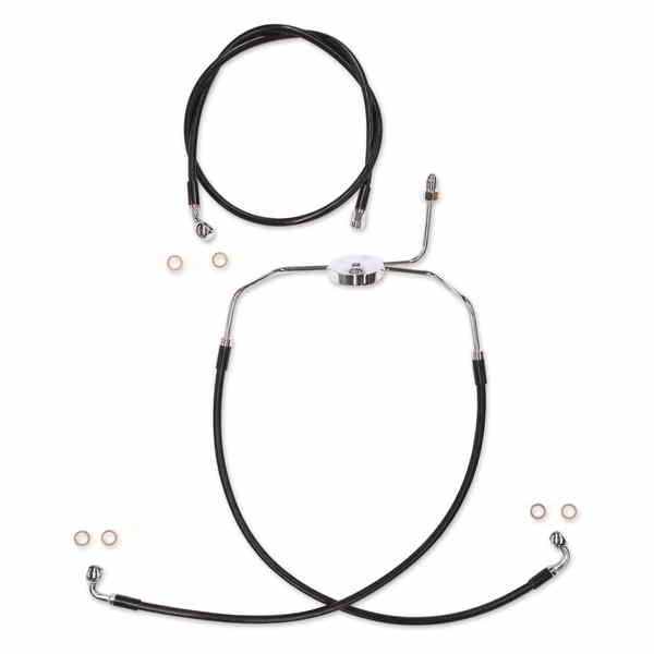 取寄せ ブレーキラインキット - XR - ブラック マグナム Brake Line Kit - XR - Black SBC1304-19 DRAG 17414767