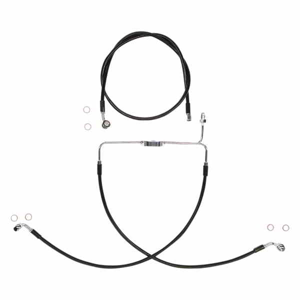 取寄せ ブレーキラインキット - XR - ブラック マグナム Brake Line Kit - XR - Black SBC1310-25 DRAG 17414790