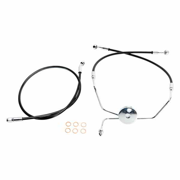 取寄せ ブレーキライン - フロント - XR - ブラック マグナム Brake Line - Front - XR - Black SBC1307-33 DRAG 17415086
