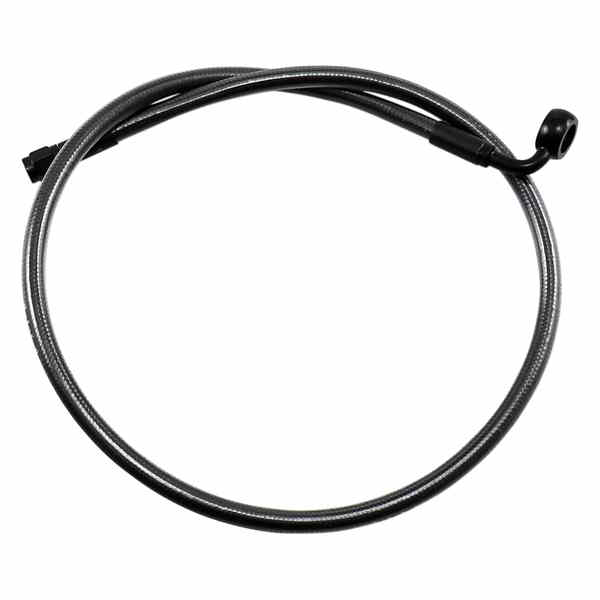 取寄せ ブレーキライン - 12mm-90&deg; - 32インチ - ブラックパール マグナム Brake Line - 12mm-90&deg; - 32 - Black Pearl AS478032 DRAG 17415514｜ハーレーパーツデポ