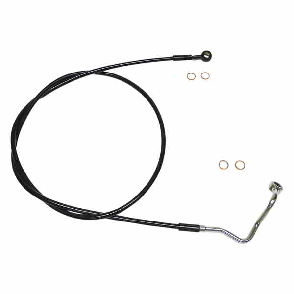 取寄せ ブレーキライン - アッパー - ABS - ブラック マグナム Brake Line - Upper - ABS - Black SBB1415-67 DRAG 17415892｜ハーレーパーツデポ