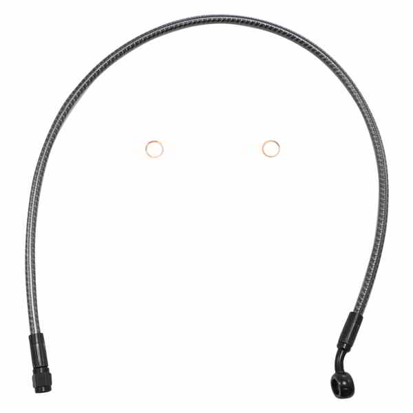 取寄せ ブレーキライン - フロント - 3/8インチ - 35° - 27インチ - KARBONFIBR マグナム Brake Line - Front - 3/8 - 35° - 27 - KARBONFIBR 77127 DRAG 17416282