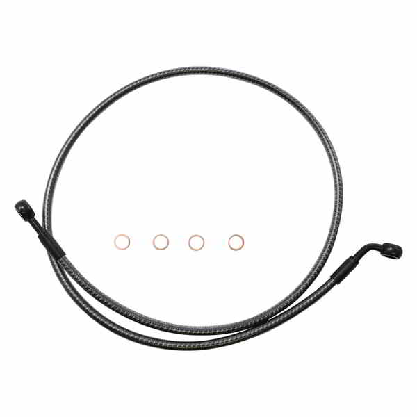 取寄せ ブレーキライン - フロント - 180°/60° - 44インチ - KARBONFIBR マグナム Brake Line - Front - 180°/60° - 44 - KARBONFIBR 76744SW DRAG 17416290