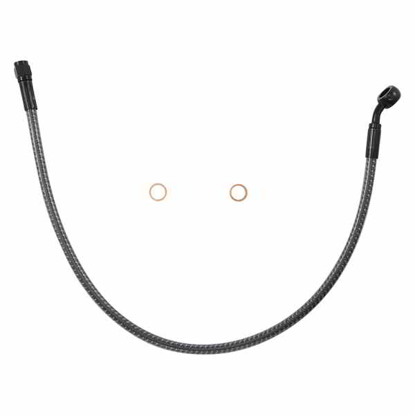 取寄せ ブレーキライン - フロント - 10 mm - 35&deg; - 21インチ - KARBONFIBR マグナム Brake Line - Front - 10 mm - 35&deg; - 21 - KARBONFIBR AS77121 DRAG 17416298｜ハーレーパーツデポ