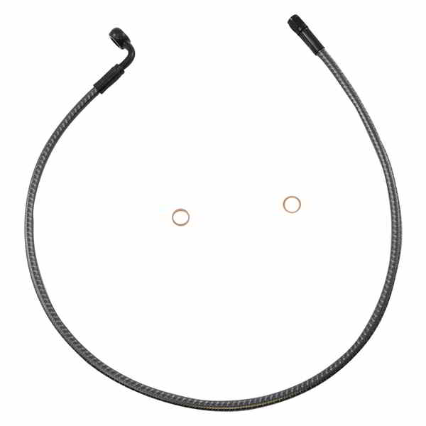 取寄せ ブレーキライン - フロント - 10 mm - 90° - 30インチ - KARBONFIBR マグナム Brake Line - Front - 10 mm - 90° - 30 - KARBONFIBR AS77230 DRAG 17416310